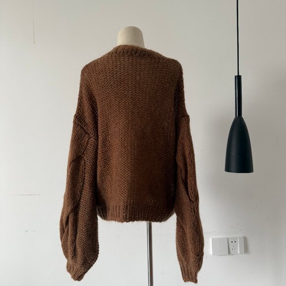 Loewe Anagram mohair and wool-blend cardigan - Picture 3 of 10